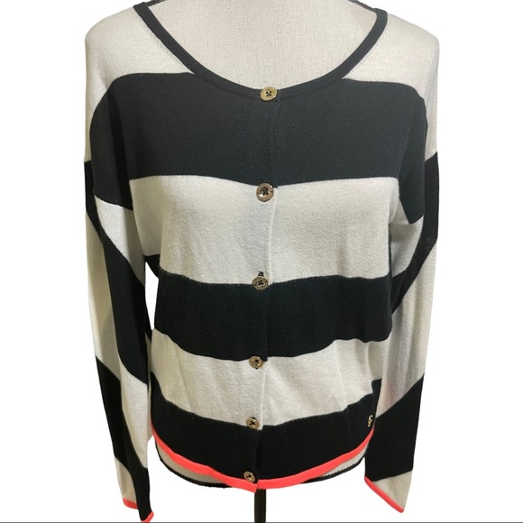 Juicy couture womens cardigan sweater button down. Striped size Small. - Picture 2 of 12